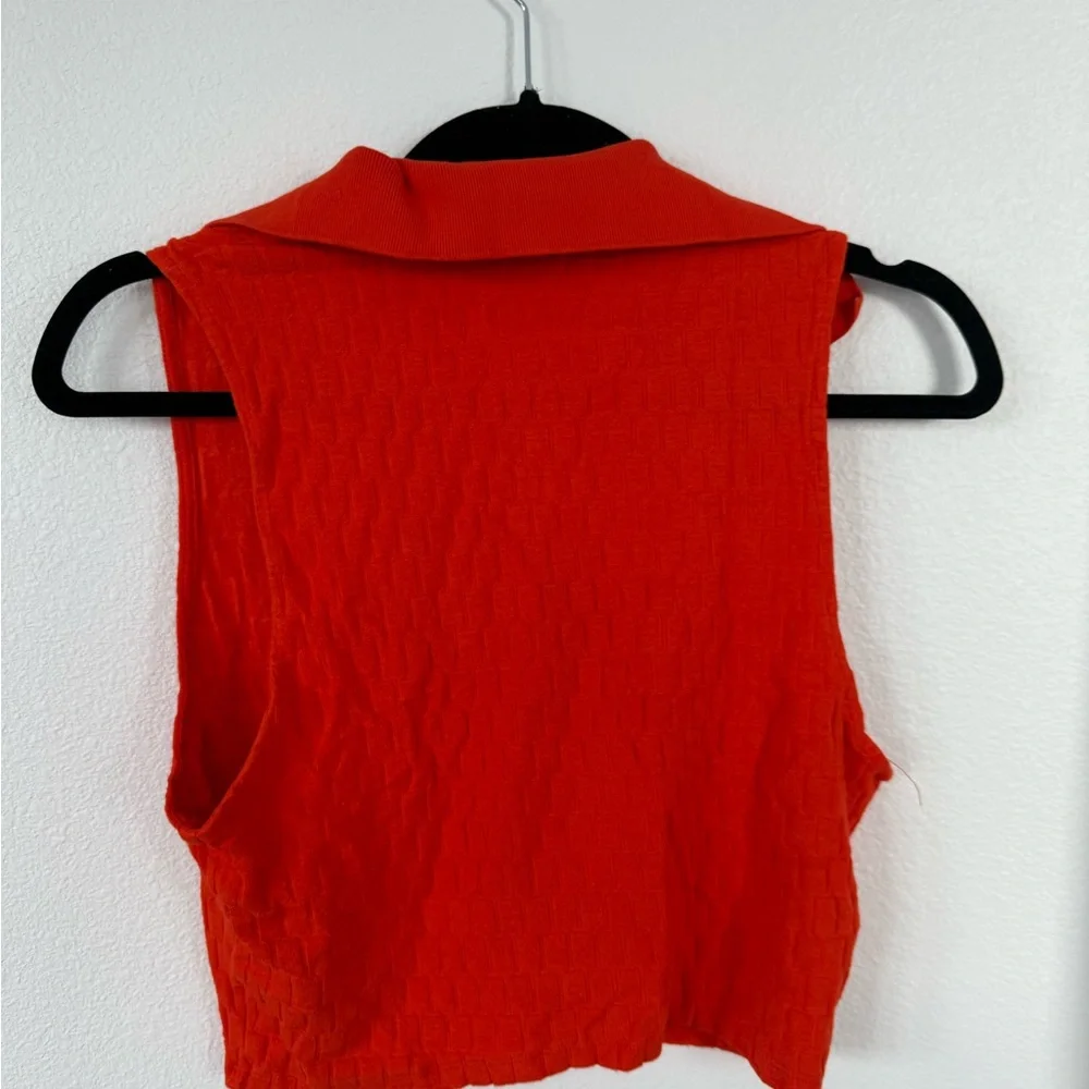 Zara Women's Red Sleeveless Top - Picture 3 of 4